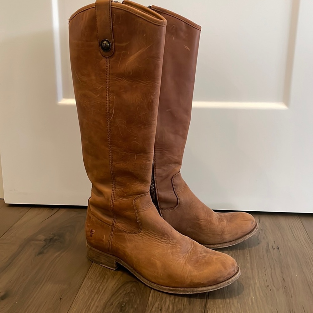 Frye zip riding boots